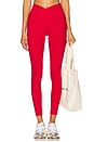 view 1 of 6 Ribbed Veronica Legging in Cherry