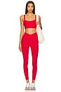 view 5 of 6 Ribbed Veronica Legging in Cherry