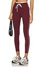 view 4 of 7 Sport Sprint Legging in Burgandy & Cream