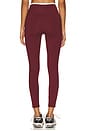 view 5 of 7 Sport Sprint Legging in Burgandy & Cream