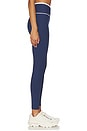 view 3 of 6 Ribbed Two Tone Veronica Legging in Navy & White