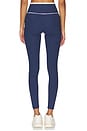 view 4 of 6 Ribbed Two Tone Veronica Legging in Navy & White