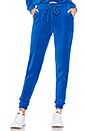 view 1 of 4 Velour Jogger Pant in D Blue