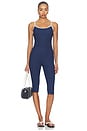 view 6 of 6 LEGGINGS CROPPED RIBBED CAPRI in Navy
