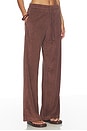 view 2 of 6 Terry Vacation Pant in Chocolate Brown