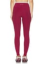 view 5 of 6 Sport Layered Legging in Maroon & White