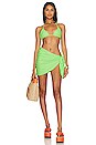 view 4 of 4 Rib Sarong in Neon Kiwi