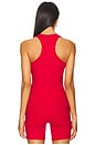 view 3 of 4 Ribbed Sporty Tank Top in Cherry