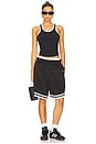 view 4 of 4 Ribbed Sporty Tank Top in Black & White