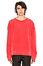 view 1 of 5 Crewneck Sweatshirt in Fluoro Red