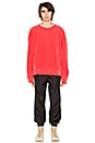 view 4 of 5 Crewneck Sweatshirt in Fluoro Red