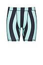 view 1 of 4 Hardwear Bike Shorts in Teal & Black Stripe
