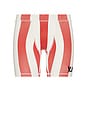 view 4 of 4 Hardwear Bike Short in Red & White Stripe