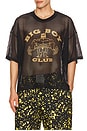 view 1 of 4 Big Boy Club Mesh Tee in Black & White