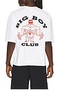 view 2 of 4 CAMISETA BIG BOY CLUB in White, Red, & Black