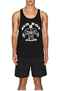 view 3 of 3 Big Boy Club Stringer Tank in Black & Pink