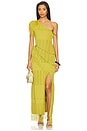 view 1 of 5 Frida Beaded Dress in Chartreuse