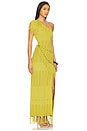 view 2 of 5 Frida Beaded Dress in Chartreuse