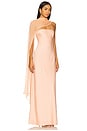 view 2 of 3 Vitoria Cape Dress in Peach