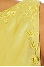 view 6 of 6 Nina Silk Dress in Chartreuse