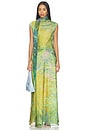 view 1 of 3 Irises Monet Maxi Dress in Path Of Irises