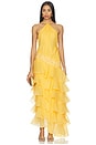 view 1 of 4 VESTIDO DAHLIA ORGANZA in Golden Rod