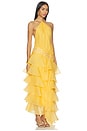 view 2 of 4 VESTIDO DAHLIA ORGANZA in Golden Rod