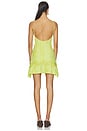 view 3 of 4 Banyan Textured Mini Dress in Chartreuse