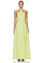 view 2 of 4 ROBE PALMETTO TEXTURED in Chartreuse
