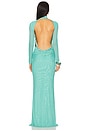 view 4 of 5 Salome Beaded Dress in Teal