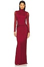 view 2 of 5 Salome Beaded Dress in Merlot