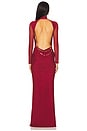 view 4 of 5 Salome Beaded Dress in Merlot