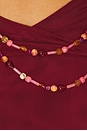 view 5 of 5 Salome Beaded Dress in Merlot