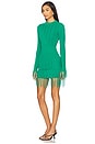 view 3 of 5 Freya Fringe Set in Green