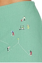 view 6 of 6 JUPE-SHORT GOLF SCENE LINEN in Green