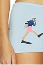 view 6 of 6 Diver Knit Short in Light Blue