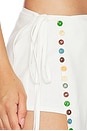 view 7 of 7 Romy Linen Skort in Off White