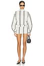 view 5 of 6 JUPE-SHORT OWEN COTTON in Off White Striped