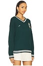 view 2 of 6 Seascape Cashmere Pullover Sweater in Emerald