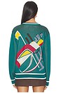 view 4 of 6 PULL GOLFBAG TENCEL KNIT in Emerald