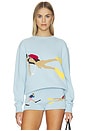 view 1 of 4 Diver Knit Top in Light Blue