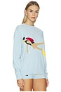 view 2 of 4 Diver Knit Top in Light Blue