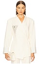 view 1 of 5 Novela Linen Blazer in White