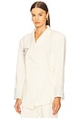 view 3 of 5 Novela Linen Blazer in White