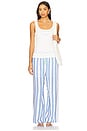 view 5 of 6 Nic Boxer Pant in Blue Stripe