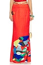 view 1 of 6 Athena Ring Skirt in Red Geometric