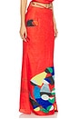 view 2 of 6 Athena Ring Skirt in Red Geometric