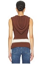 view 3 of 4 Louis Knit Tank Top in Chocolate