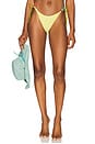 view 1 of 5 Vivi Charm Bikini Bottom in Lemon Waffle