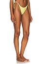 view 2 of 5 Vivi Charm Bikini Bottom in Lemon Waffle